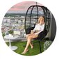 Piekaramais dārza krēsls ar melniem spilveniem Toskana, melns cena un informācija | Dārza krēsli | 220.lv