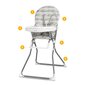 Bērnu barošanas krēsls Fando, pelēks cena un informācija | Barošanas krēsli | 220.lv