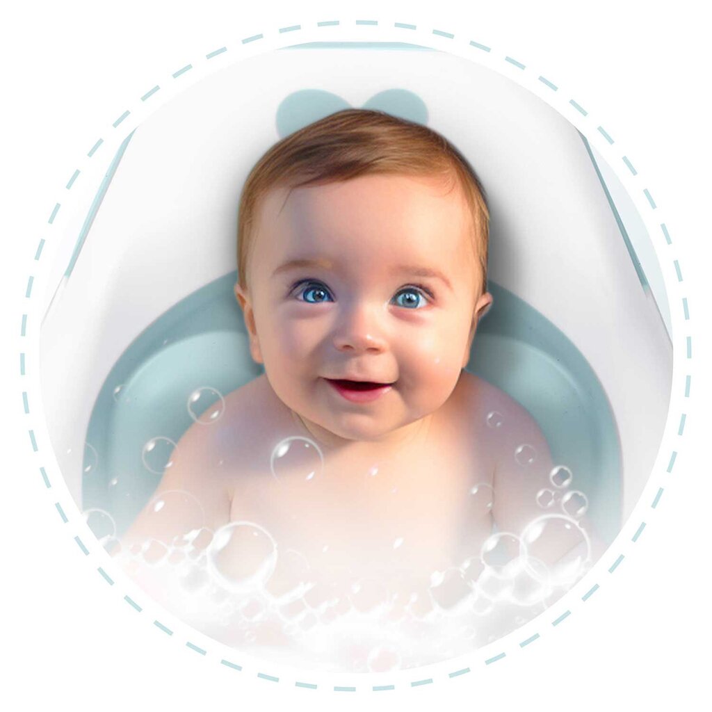 Vannas pārklājs zīdaiņiem Ricokids, balts/zils цена и информация | Mazuļa mazgāšana | 220.lv