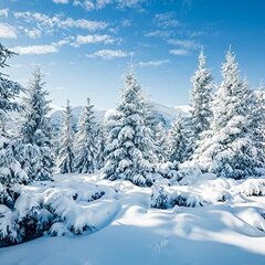 Фотофон Зимний пейзаж, 3x3 м цена и информация | Осветительное оборудование для фотосъемок | 220.lv