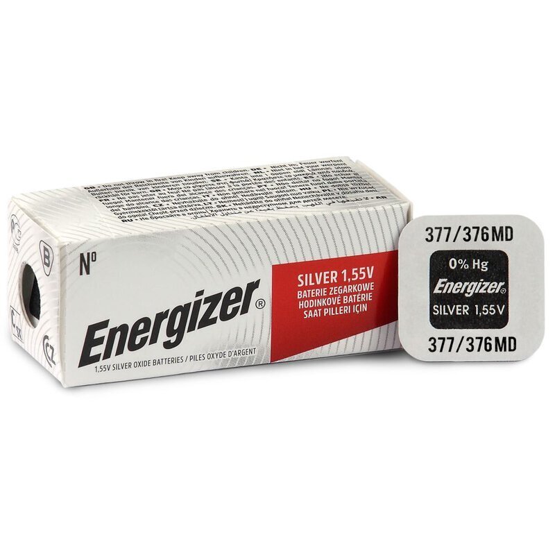 Pulksteņu baterijas Energizer 377 10 gab цена и информация | Baterijas | 220.lv
