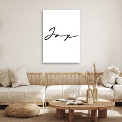 Glezna uz audekla, Uzraksts Joy цена и информация | Картины | 220.lv