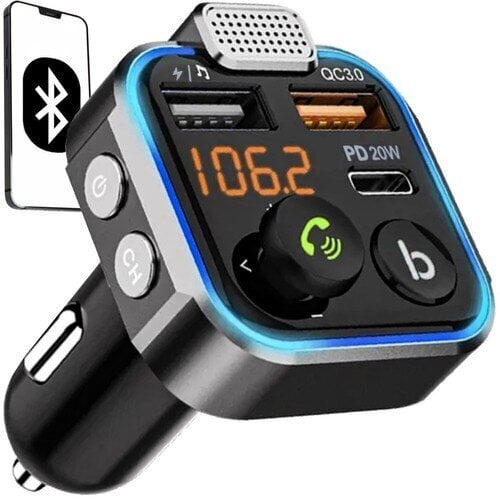 FM Bluetooth raidītājs USB MP3 lādētājs ar brīvroku funkciju цена и информация | FM Modulatori | 220.lv