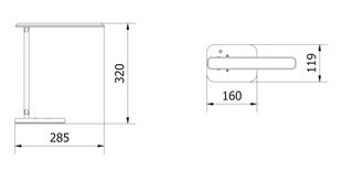 LED galda lampa, 6W, 400lm, 3000K/4000K/6400K, balta - LB-IZK6WCCT-00 cena un informācija | Galda lampas | 220.lv