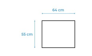 Moderns Pufs Decorates 64x55 cm, Zils cena un informācija | Sēžammaisi, pufi | 220.lv