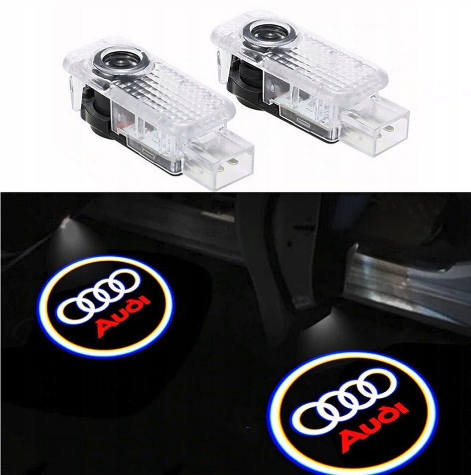 Audi LED logo projektors cena un informācija | Auto piederumi | 220.lv