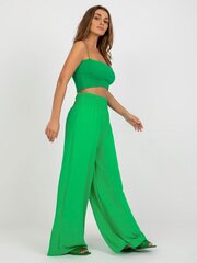 Bikses sievietēm Italy Moda, zaļas цена и информация | Женские брюки | 220.lv