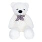 Plīša lācītis Makosas White Teddy, balts, 120 cm цена и информация | Mīkstās (plīša) rotaļlietas | 220.lv