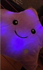 Подушка Illuminating Star Pillow, фиолетовая цена и информация | Мягкие игрушки | 220.lv