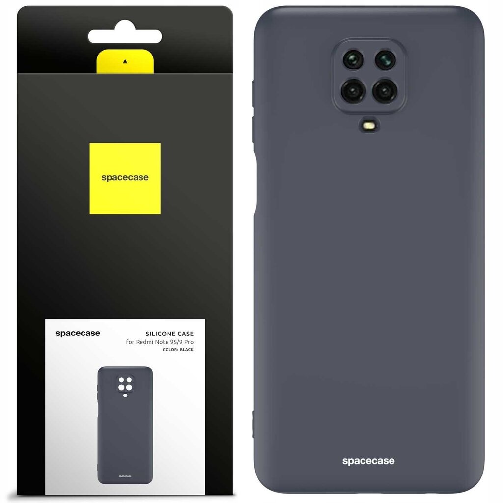 SC Silikona vāciņš Redmi Note 9S/9 Pro melns cena un informācija | Telefonu vāciņi, maciņi | 220.lv