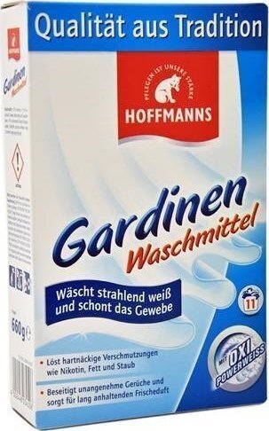 Aizkaru Veļas mazgāšanas līdzeklis Hoffmanns Gardinen Waschmittel, 11 mazgāšanas reizes, 660 g cena un informācija | Veļas mazgāšanas līdzekļi | 220.lv