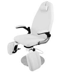Hidrauliskais podiatrijas krēsls balts "Azzurro 713A cena un informācija | Mēbeles skaistumkopšanas saloniem | 220.lv