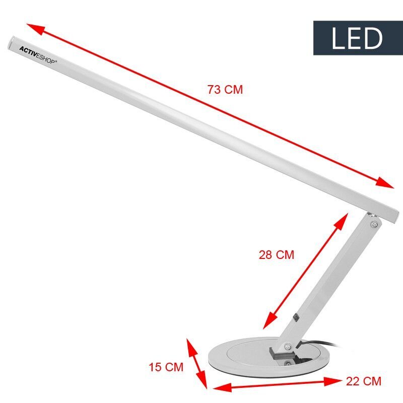 Slim LED galda lampa no alumīnija cena un informācija | Galda lampas | 220.lv