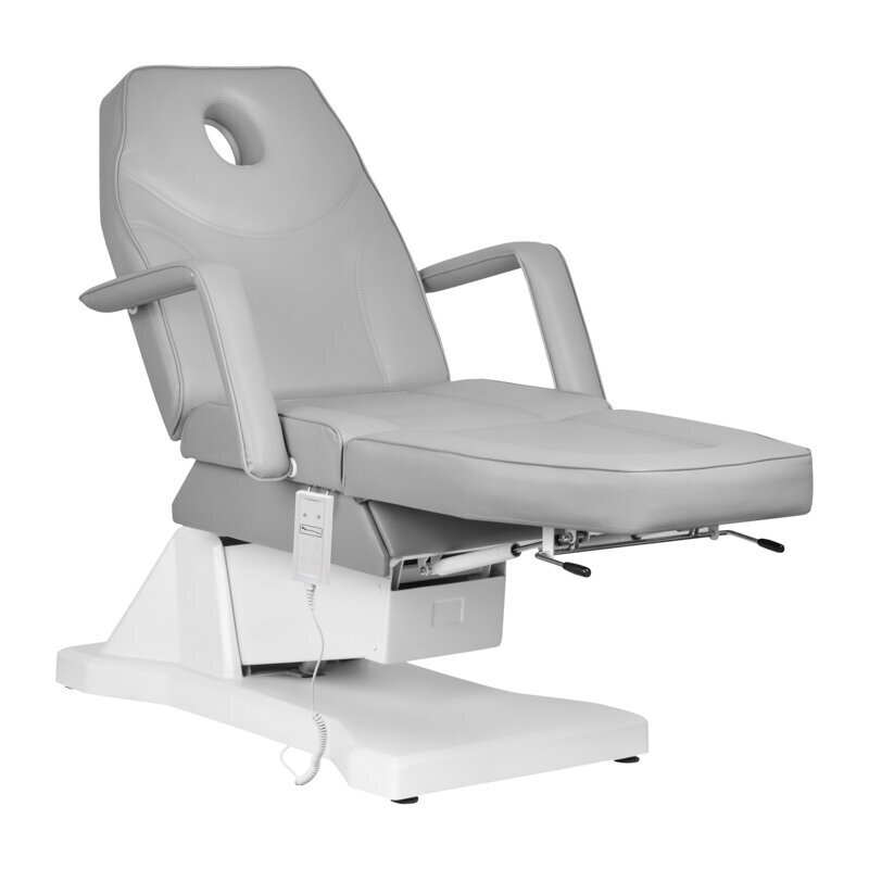 Elektriskais kosmētikas krēsls Soft 1 gaiši pelēks cena un informācija | Mēbeles skaistumkopšanas saloniem | 220.lv