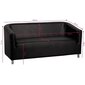 Uzgaidāmās telpas dīvāns M021 melns Gabbiano cena un informācija | Mēbeles skaistumkopšanas saloniem | 220.lv