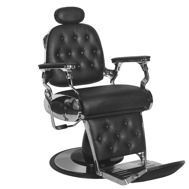 Friziera krēsls Francesco melns Gabbiano cena un informācija | Mēbeles skaistumkopšanas saloniem | 220.lv