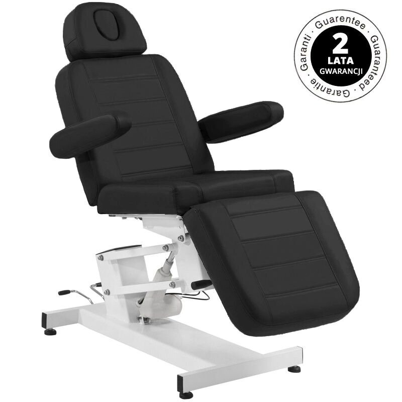 1 motora elektriskais kosmētikas krēsls melns "Azzurro 705 cena un informācija | Mēbeles skaistumkopšanas saloniem | 220.lv
