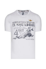 T-krekls vīriešiem Aeronautica Militare 51599-7, balts cena un informācija | Vīriešu T-krekli | 220.lv