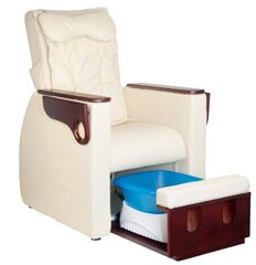 Педикюрное SPA-кресло Azzurro 101 бежевое с массажем спины цена и информация | Мебель для салонов красоты | 220.lv