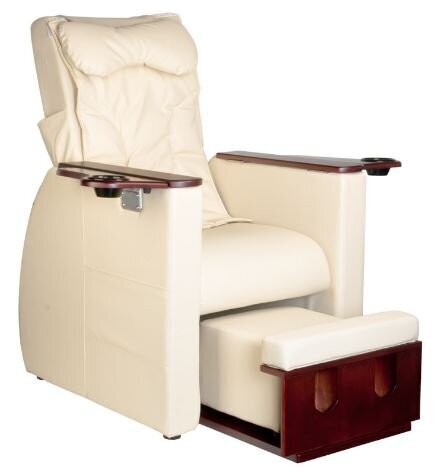 Smilškrāsas krāsas pedikīra SPA krēsls ar muguras masāžu Azzurro 101 cena un informācija | Mēbeles skaistumkopšanas saloniem | 220.lv