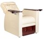 Smilškrāsas krāsas pedikīra SPA krēsls ar muguras masāžu Azzurro 101 цена и информация | Mēbeles skaistumkopšanas saloniem | 220.lv
