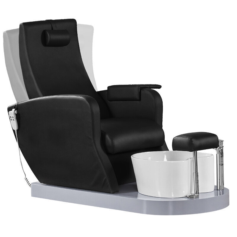 Pedikīra SPA krēsls melns ar hidromasāžu Azzurro 016A cena un informācija | Mēbeles skaistumkopšanas saloniem | 220.lv