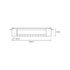 Gaismas sliedes CYBER BLACK 28W LED cena un informācija | Iebūvējamās lampas, LED paneļi | 220.lv