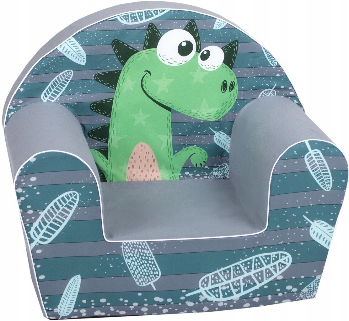 Bērnu krēsls Delsit Dinosaur, zils/zaļš cena un informācija | Sēžammaisi, klubkrēsli, pufi bērniem | 220.lv