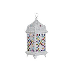 Galda lampa DKD Home Decor 18 x 18 x 46 cm Metāls Balts Daudzkrāsains 220 V 50 W cena un informācija | Galda lampas | 220.lv