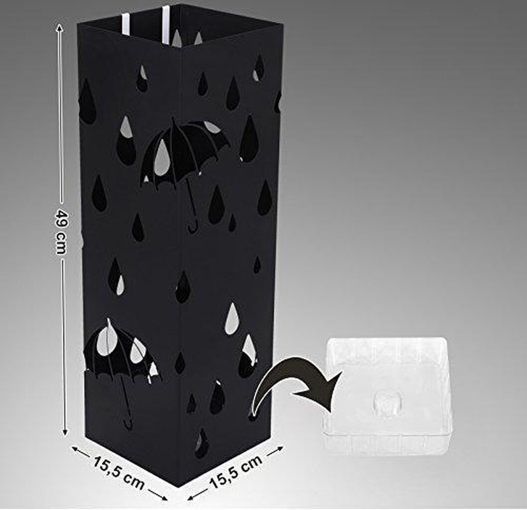 Burvīgs lietussargu statīvs melnā krāsā cena un informācija | Drēbju pakaramie | 220.lv