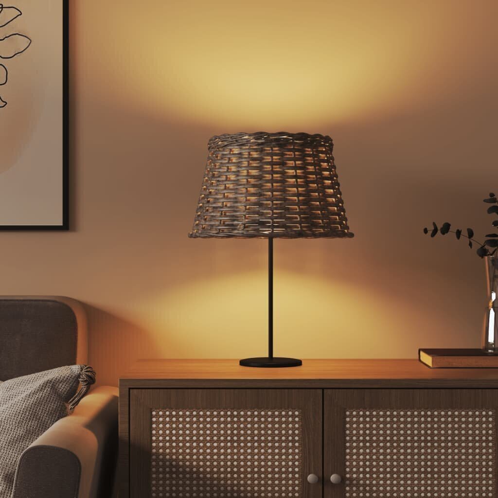 Lampas abažūrs, brūns, Ø38x23 cm, pīts vidaXL cena un informācija | Citi piederumi mēbelēm | 220.lv