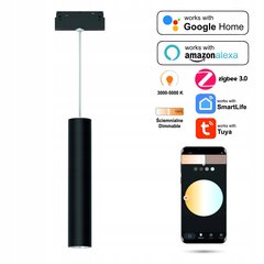 Zigbee Tuba Black 10W LED piekaramais apgaismojums SMART TRACK 48VDC magnētiskajām kopnēm cena un informācija | Piekaramās lampas | 220.lv