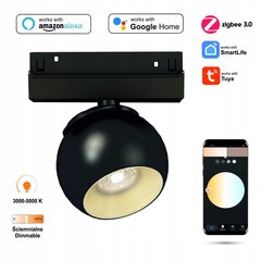 Prožektors LED WiFi Zigbee Sphere Pro Black 10W cena un informācija | Iebūvējamās lampas, LED paneļi | 220.lv