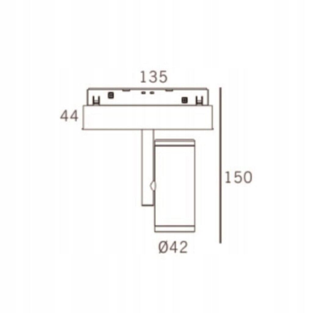 Spot LED WiFi Zigbee Pista 10W SMART TRACK 48VDC magnētiskā sliedē cena un informācija | Griestu lampas | 220.lv