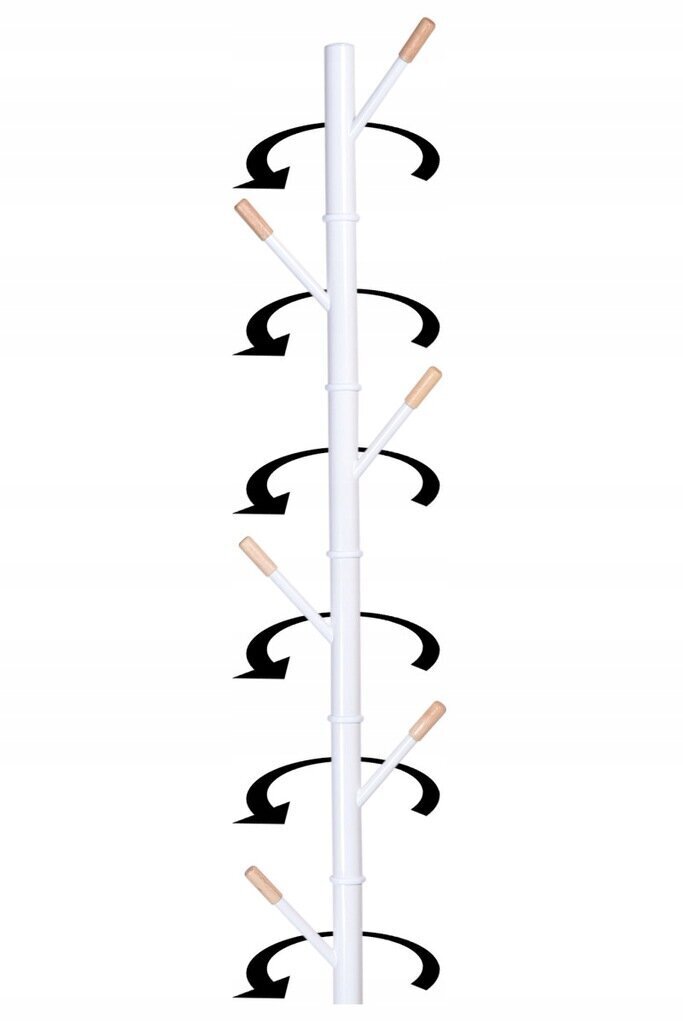 Balts drēbju pakaramais cena un informācija | Drēbju pakaramie | 220.lv