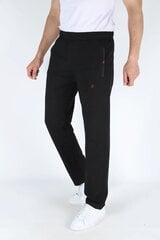 Спортивные штаны для мужчин, чёрные цена и информация | Мужская спортивная одежда | 220.lv