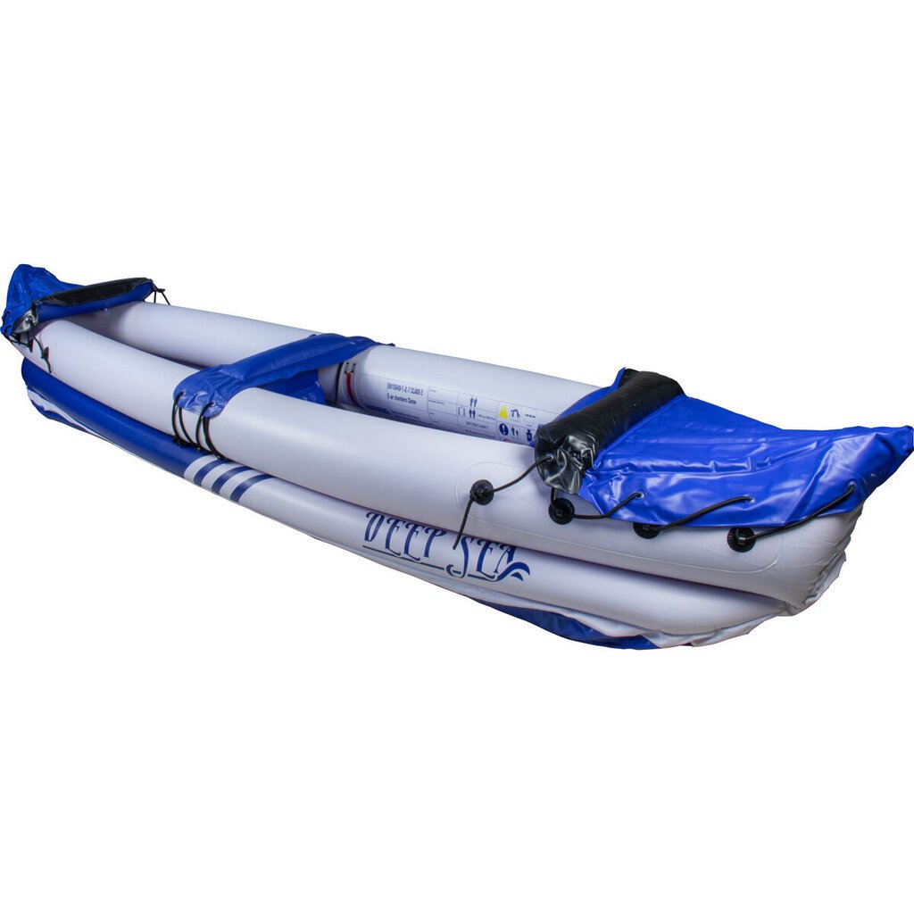 Divvietīgs piepūšamais kajaks Deep Sea Kayak, zils/pelēks цена и информация | Laivas un kajaki | 220.lv