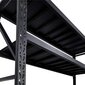 Uzglabāšanas plaukts Fornorth Storage Shelf 1600 kg, 200x60x200 cm, melns cena un informācija | Saimniecības plaukti | 220.lv
