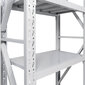 Uzglabāšanas plaukts Fornorth Storage Shelf 3200 kg, 100x50x200 cm, balts цена и информация | Saimniecības plaukti | 220.lv