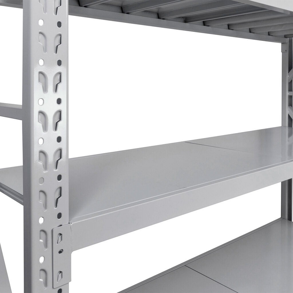 Uzglabāšanas plaukts Fornorth Storage Shelf 3200 kg, 200x60x200 cm, balts цена и информация | Saimniecības plaukti | 220.lv