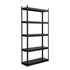 Uzglabāšanas plaukts Fornorth Storage Shelf 400 kg, 60x40x183 cm, melns cena un informācija | Saimniecības plaukti | 220.lv