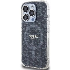 Guess GUHMP15XHGCUSTGK iPhone 15 Pro Max 6.7" czarny|black hardcase IML GCube MagSafe цена и информация | Чехлы для телефонов | 220.lv