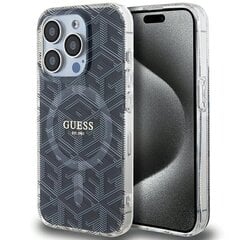 Guess GUHMP15XHGCUSTGK iPhone 15 Pro Max 6.7" czarny|black hardcase IML GCube MagSafe цена и информация | Чехлы для телефонов | 220.lv