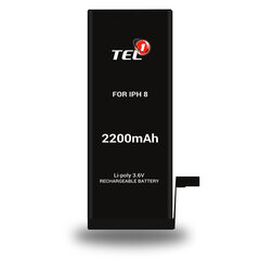 Аккумулятор Tel1 для Iphone 8, 2200 мАч, литий-полимерный цена и информация | Аккумуляторы для телефонов | 220.lv