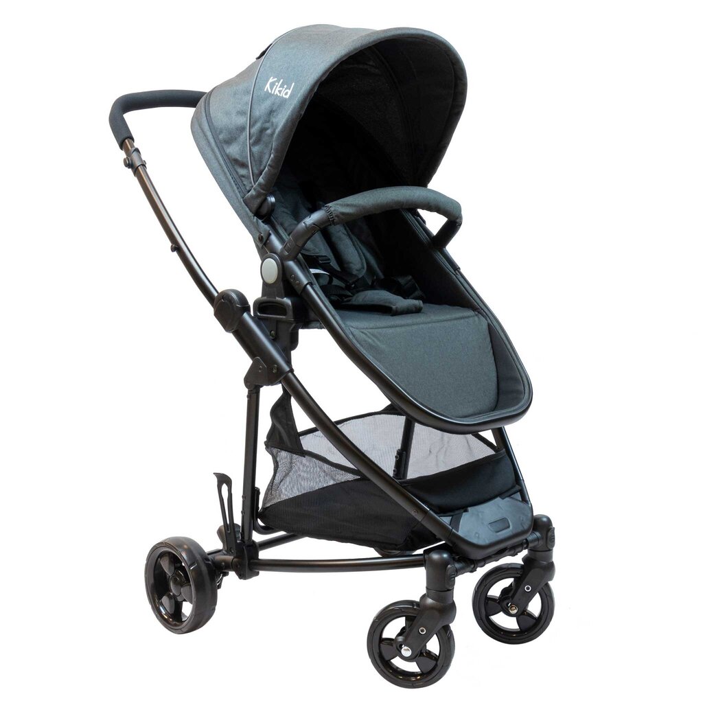 Universālie rati Kikid Travel System 2-in-1 Premium, Grey cena un informācija | Bērnu rati | 220.lv