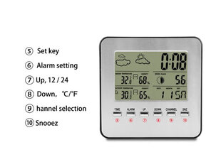 Метеостанция TS-A92 цена и информация | Метеорологические станции, термометры | 220.lv