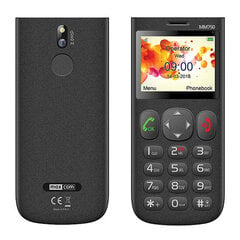 Мобильный телефон GSM MAXCOM MM 750 BLACK + органайзер для лекарств (пн-вс) цена и информация | Мобильные телефоны | 220.lv