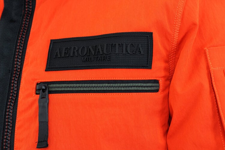 Vīriešu jaka Aeronautica Militare 45146, oranža cena un informācija | Vīriešu virsjakas | 220.lv