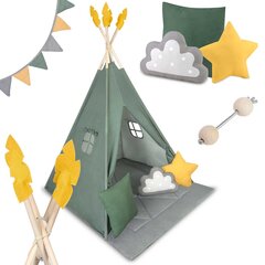 Bērnu telts Nukido, zaļa cena un informācija | Bērnu rotaļu laukumi, mājiņas | 220.lv