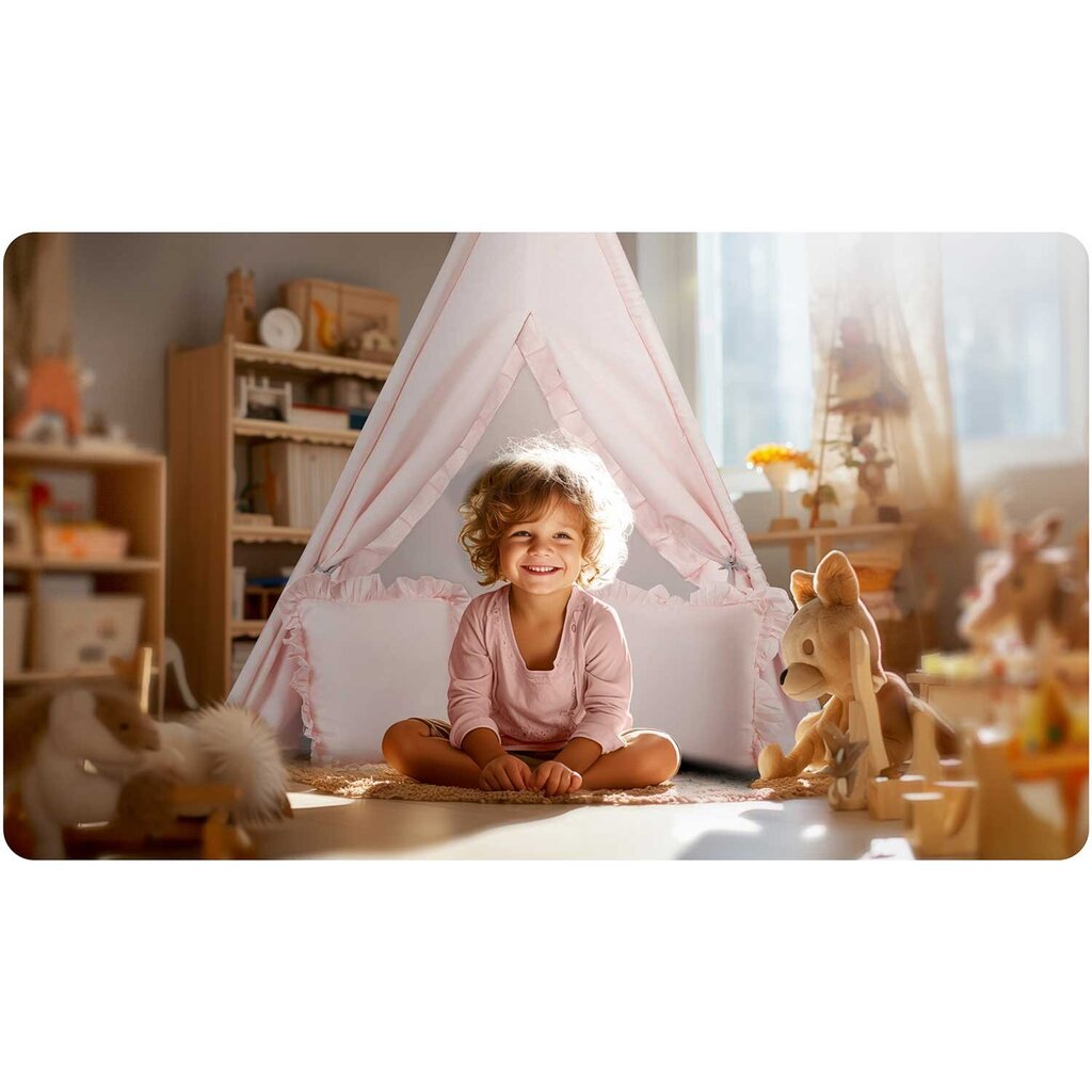 Bērnu telts Nukido, gaiši rozā krāsā cena un informācija | Bērnu rotaļu laukumi, mājiņas | 220.lv